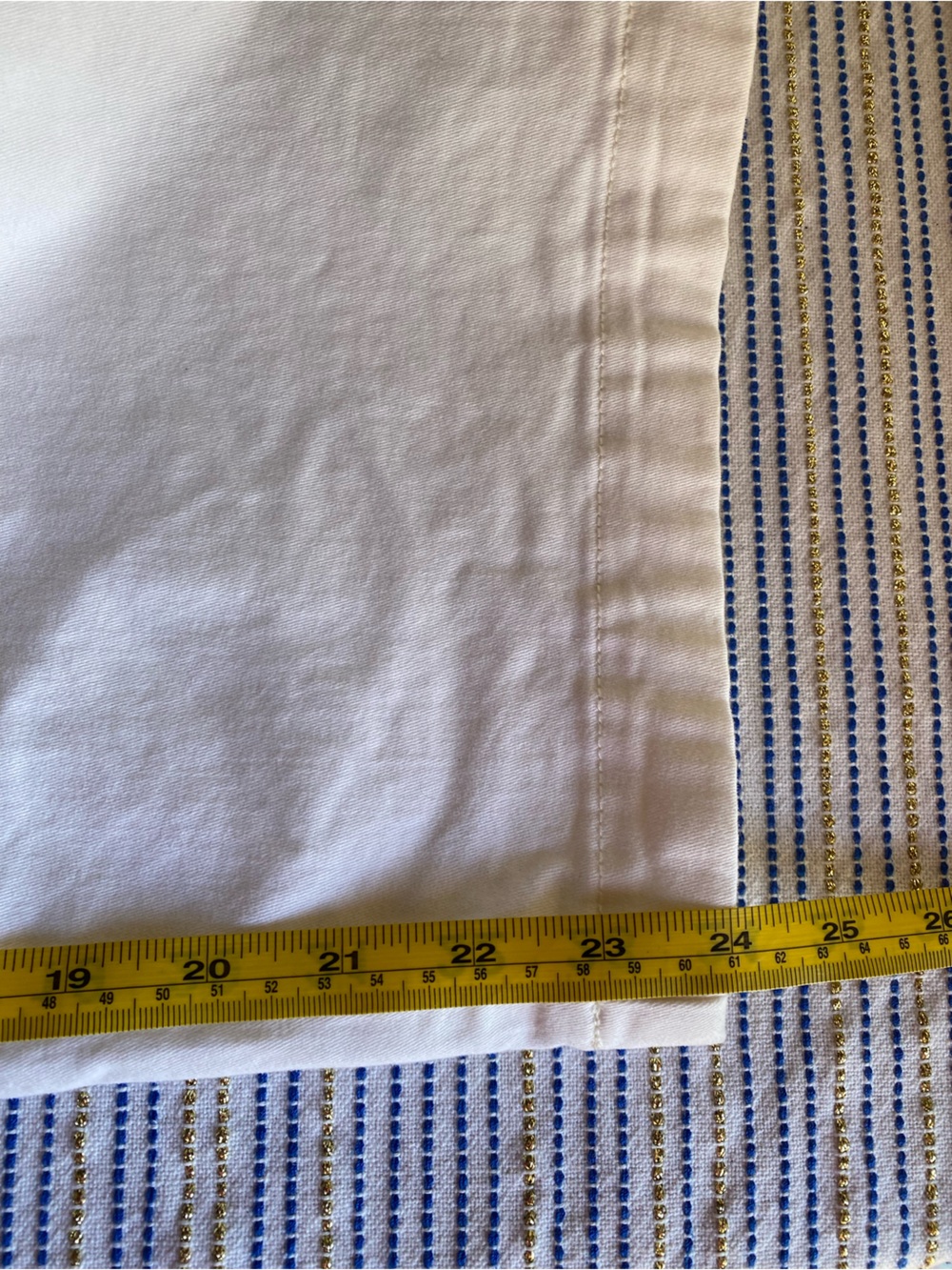 Maeve Anthropologie Off White Jeans Denim Barrel leg Mid Rise Cotton Sz 12 - Picture 15 of 16